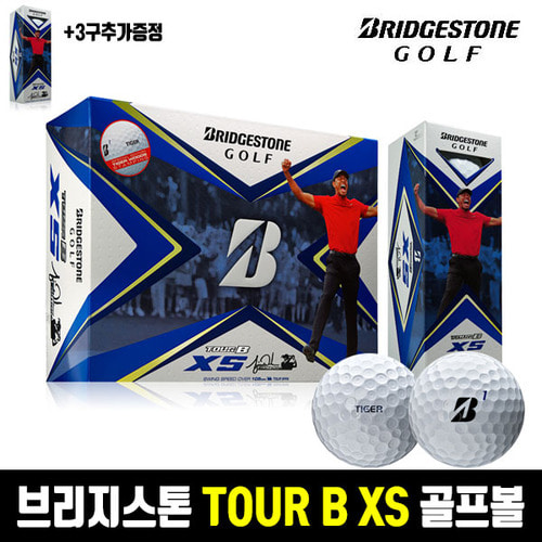 (볼추가증정) 브리지스톤 정품 TOUR B XS 타이거우즈한정판 3피스 골프볼 골프공
