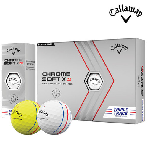 캘러웨이 정품 2022 크롬소프트 X LS 트리플트랙 4피스 12구 골프볼 골프공