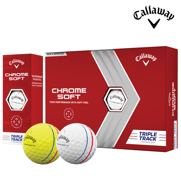 캘러웨이 정품 2022 크롬소프트 트리플트랙 3피스 12구 골프볼 골프공
