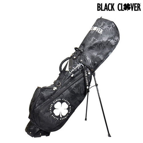 블랙클로버 정품 골프 스탠드백 블랙카모 골프가방