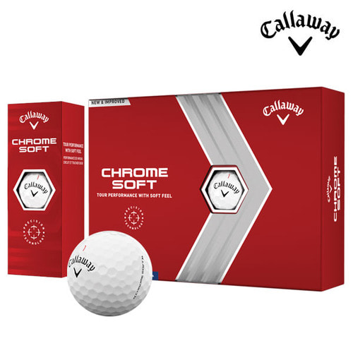 캘러웨이 정품 2022 크롬소프트 3피스 골프볼 골프공