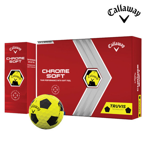 캘러웨이 정품 2022 크롬소프트 3피스 트루비스 골프볼 골프공