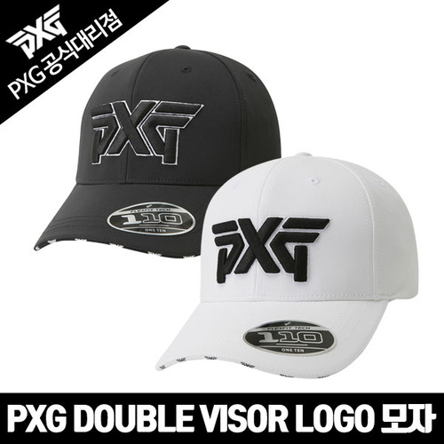 PXG 정품 DOUBLE VISOR LOGO CAP 더블 바이저 로고 모자
