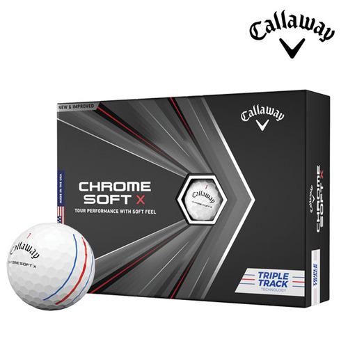 캘러웨이 정품 크롬소프트 X 20 트리플 트랙 4피스 골프공 골프볼